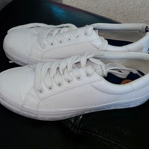White Leather Nautica Sneakers